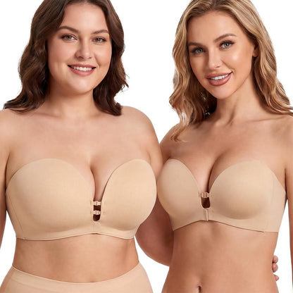 Sorelle Wear™ Sorelle strapless front-closure push up bra, lift & support padded