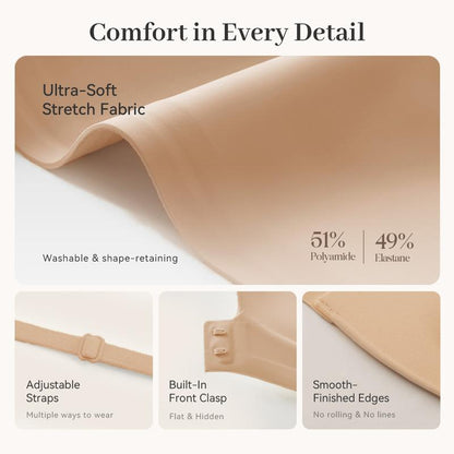 Sorelle Wear™ Sorelle strapless front-closure push up bra, lift & support padded